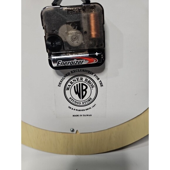 Rare Looney Tunes Wall Clock Warner Bros. Vintage 1997 Works Perfect - Picture 5 of 7